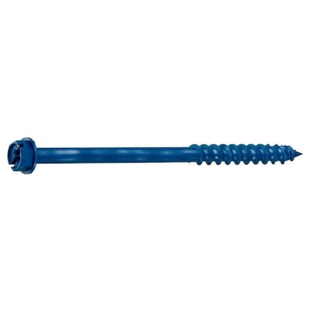 Tapcon 3270 Screw Anchor, 1/4 in Dia, 4 in Hex Head Drive, Stainless Steel, 100PK 3270C